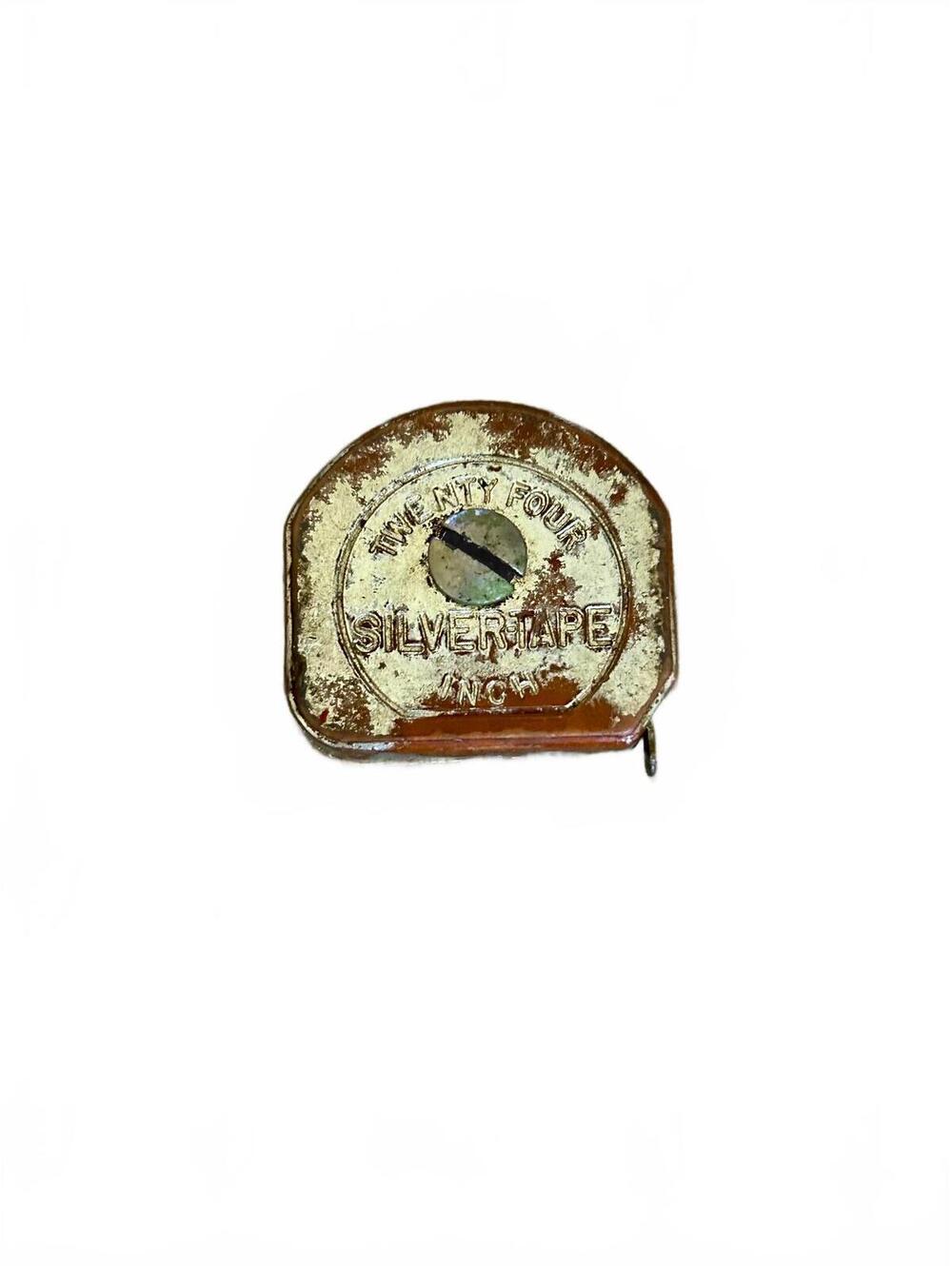 Vintage Marx Toys "Silvertape" 24-Inch Miniature Tape Measure Pocketools